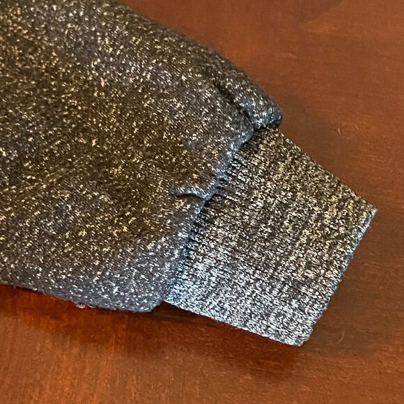 PD&C Mens Large Black Vegan Leather Jacket W/ Removable Hood & Knit Sleeves - Picture 12 of 16